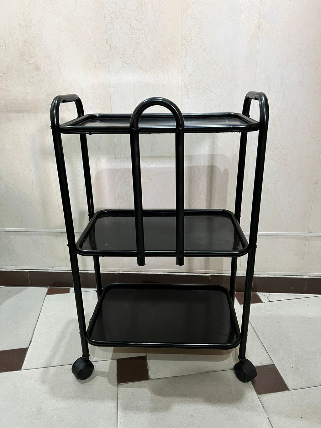 Trolley 3 Trey With Wheels Moving Trolley Side Table