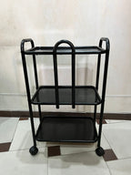 Trolley 3 Trey With Wheels Moving Trolley Side Table
