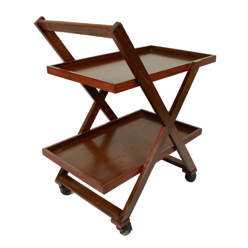 Premium Wooden Tea Trolley
