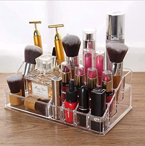 16 Compartment Cosmetic Makeup Jewellery Acrylic Lipstick Storage Organiser Box