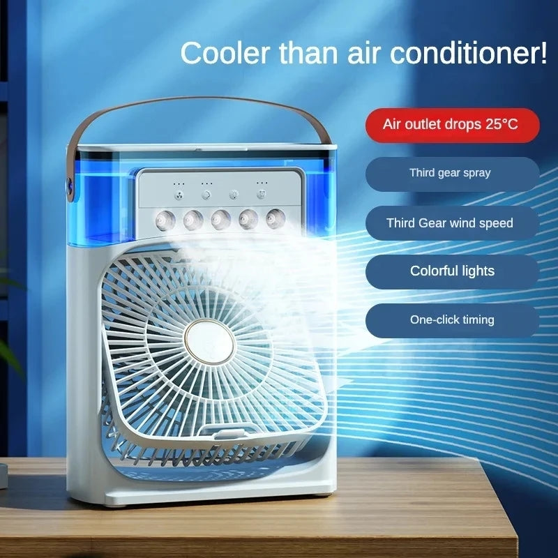 Portable Mini Air Conditioner Mist Fan 10-Inch