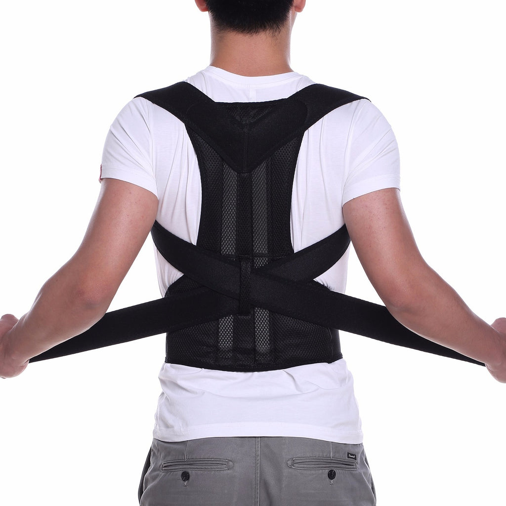 Back Pain Relief Posture Corrector Belt – Adjustable Back Support for Men & Women