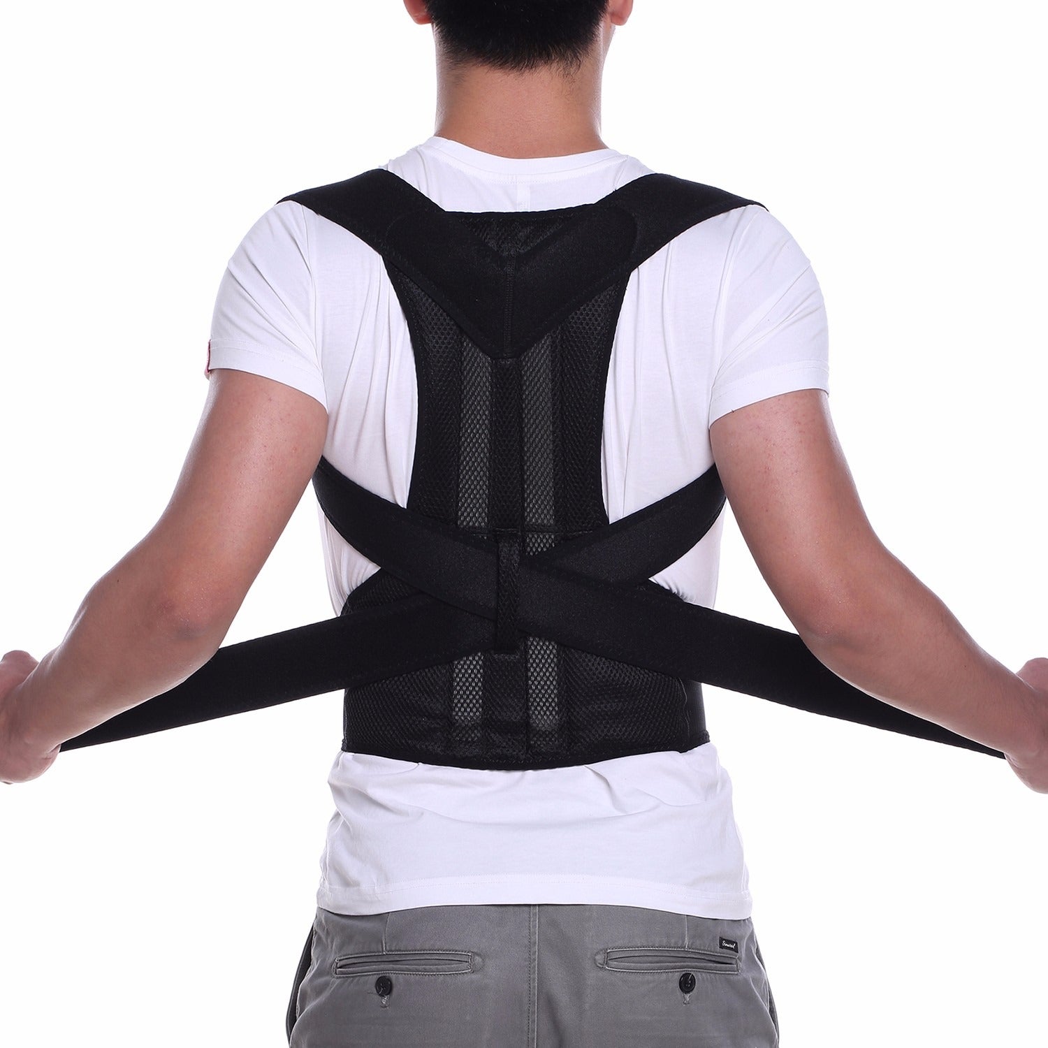 Back Pain Relief Posture Corrector Belt – Adjustable Back Support for Men & Women