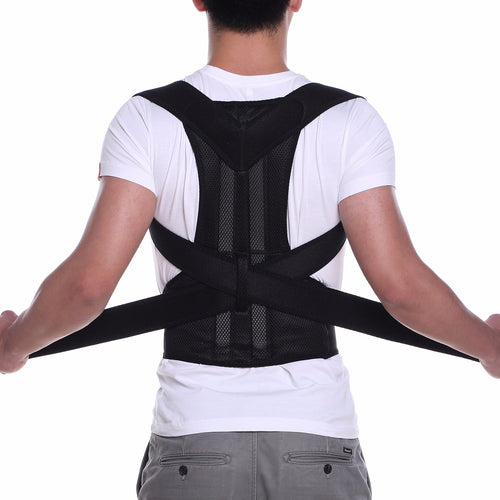 Back Pain Relief Posture Corrector Belt – Adjustable Back Support for Men & Women