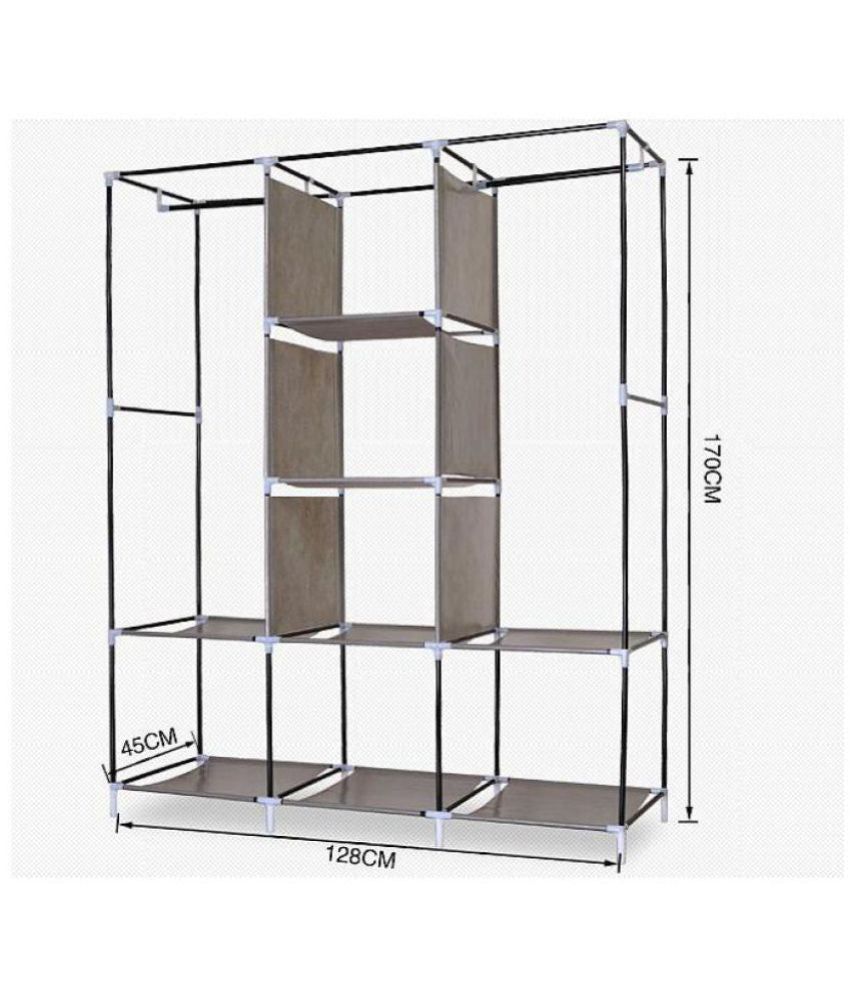 Folding Wardrobe King Size Wardrobe Almari 3 DOOR