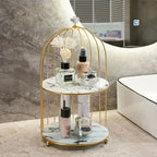 Iron Bird Cage Rack for Lipstick Perfume & Cosmetics