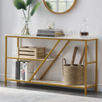 Double Shelf New Console Center Half Table