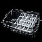 16 Compartment Cosmetic Makeup Jewellery Acrylic Lipstick Storage Organiser Box