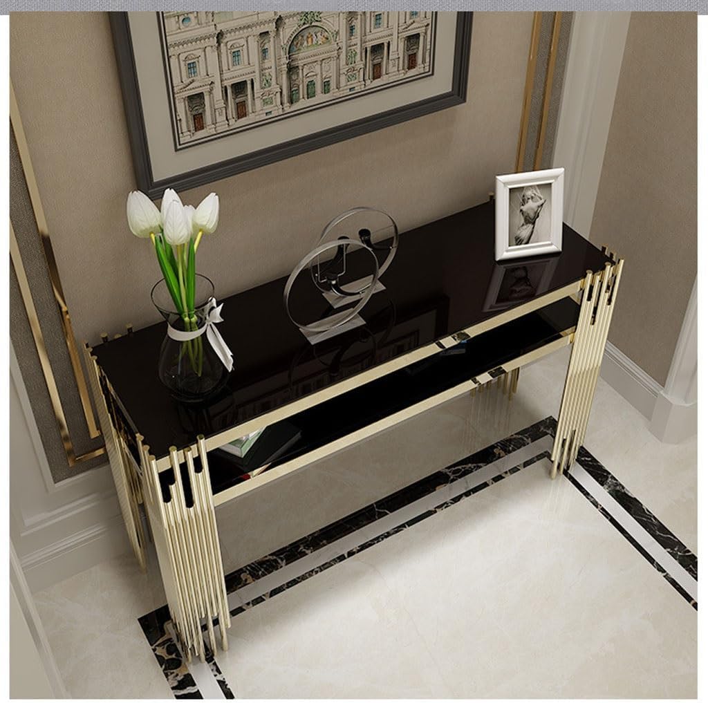 C4 Console Table Narrow Rods Design Living Room Table