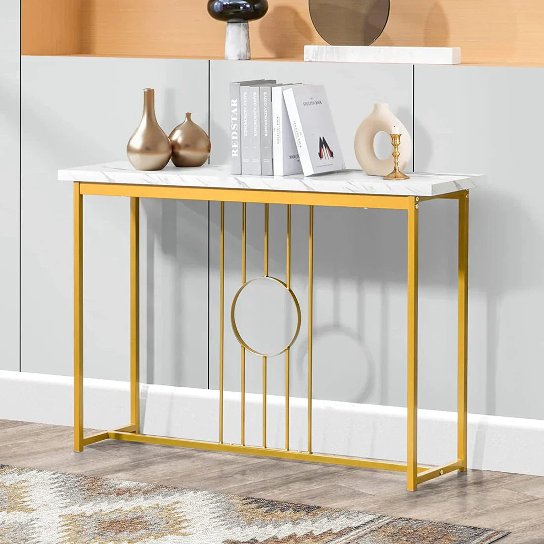 Narrow Console Table for Entryway Table for Living Room