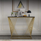 Double Cross Rods Console Fancy Hallway Table