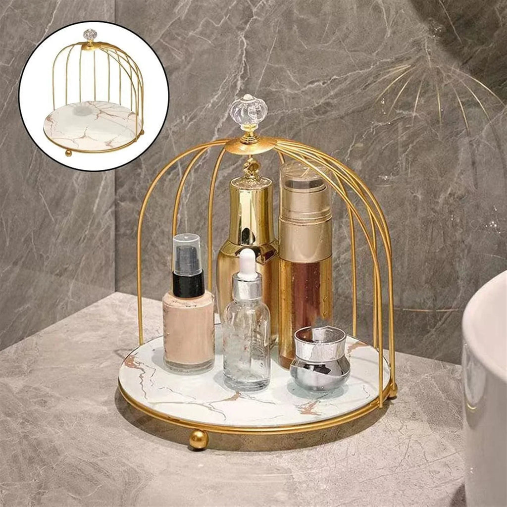 Iron Bird Cage Rack for Lipstick Perfume & Cosmetics