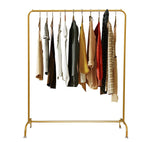 High-quality clothing store display rack golden and black floor-type iron