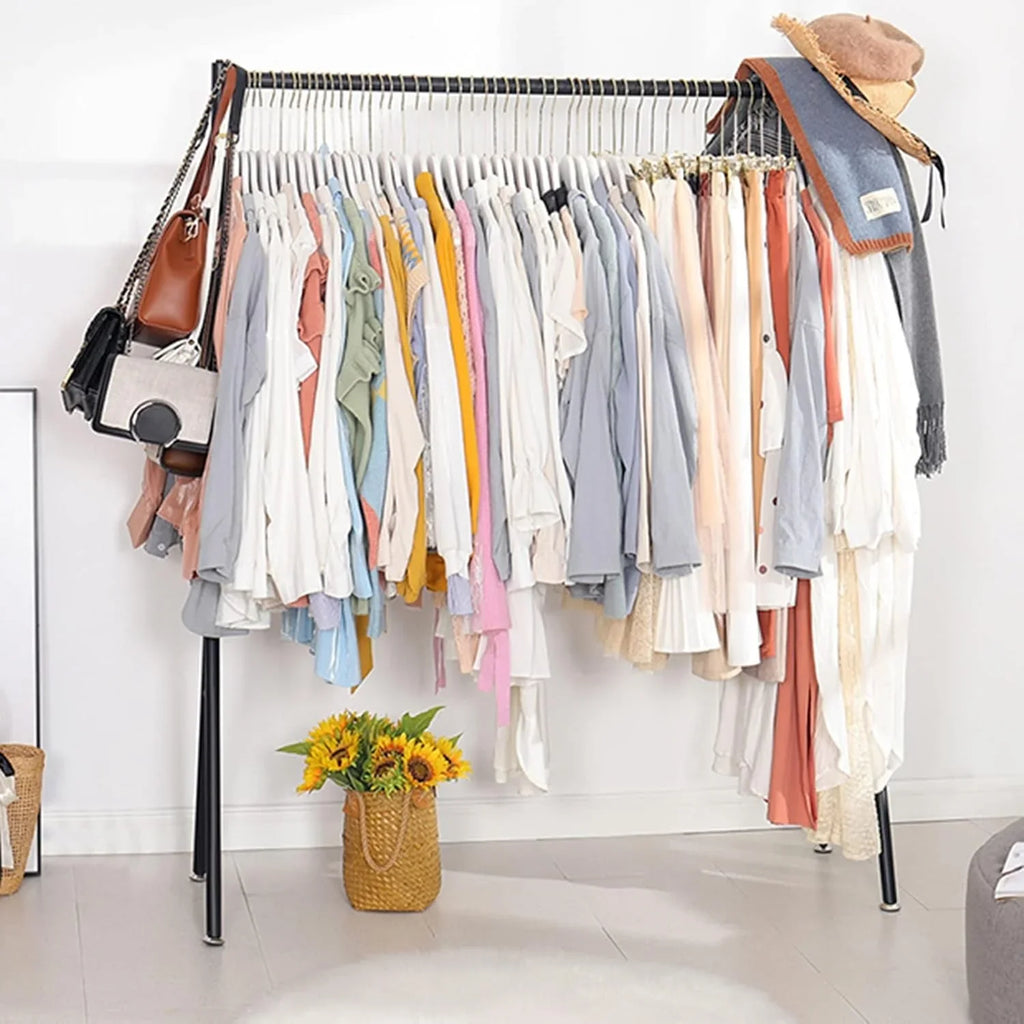Cloth Hanging Stand Single Pole V Shape Stand