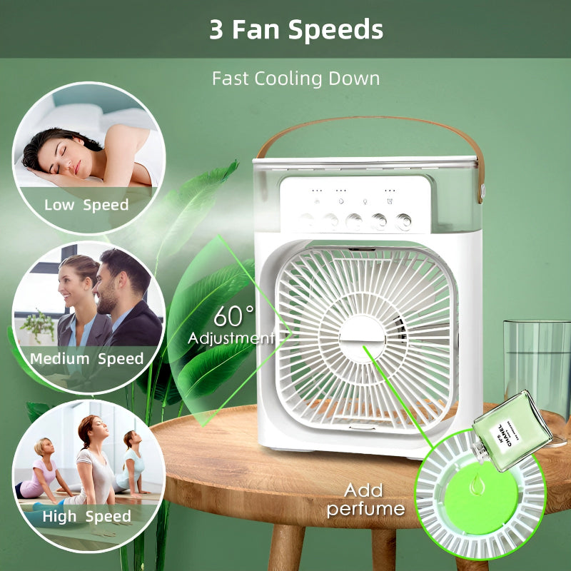 Portable Mini Air Conditioner Mist Fan 10-Inch