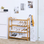 Premium Wooden Shoe Rack 3,4,5 Layers