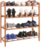 Premium Wooden Shoe Rack 3,4,5 Layers