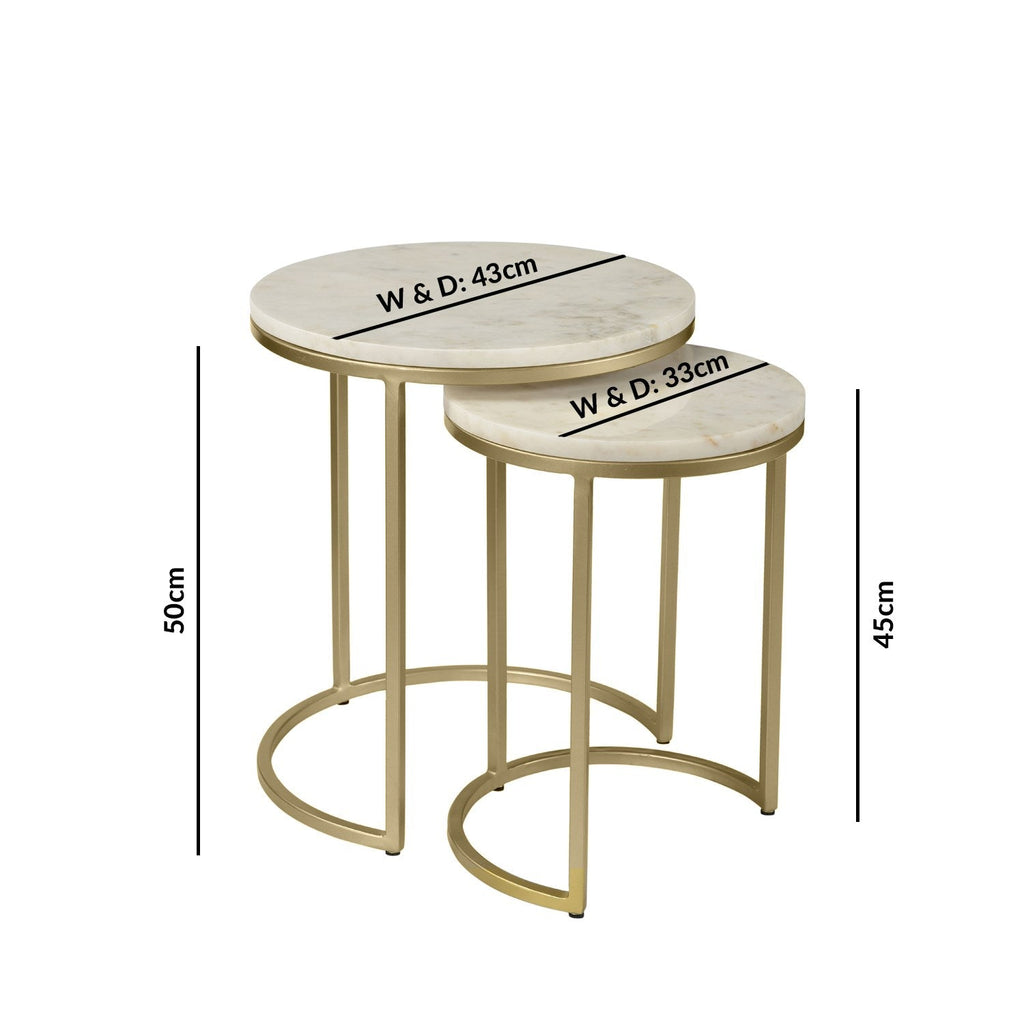 2 Pieces Round Table Set