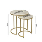 2 Pieces Round Table Set