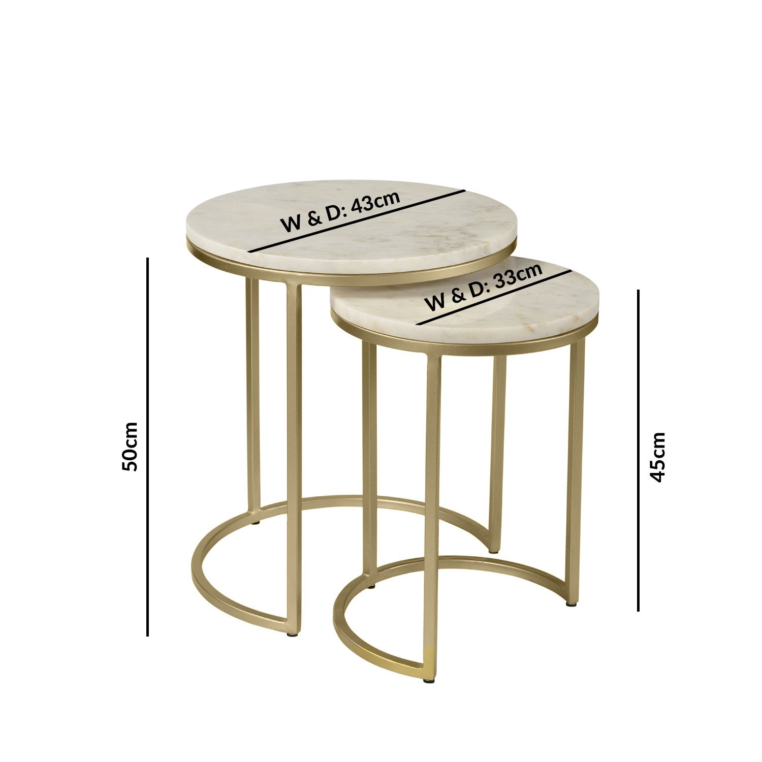 2 Pieces Round Table Set