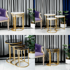 3 Pieces Round Table Set Nesting