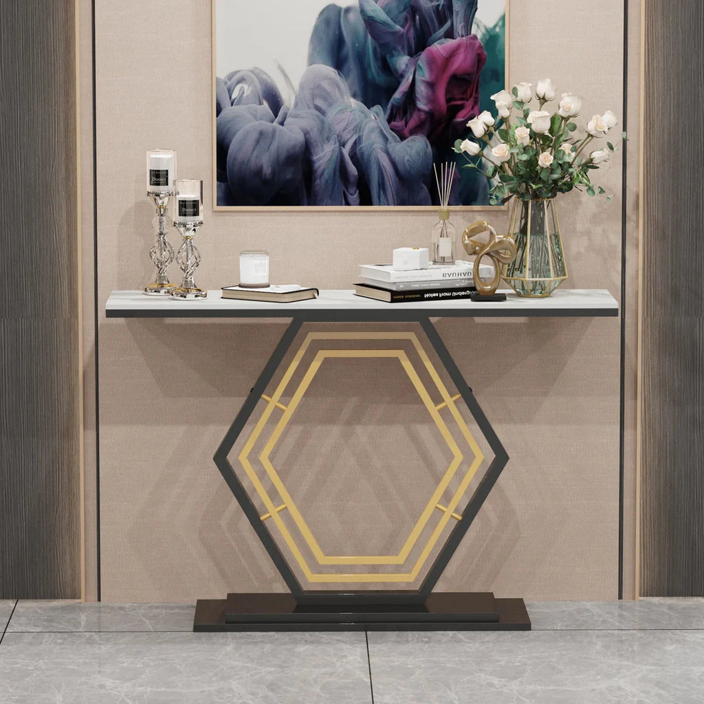 Modern Console Table, Narrow Hallway Tables for Entryway