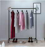 High-quality clothing store display rack golden and black floor-type iron