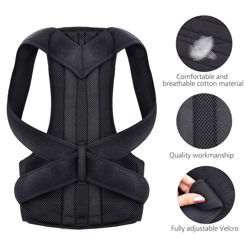 Back Pain Relief Posture Corrector Belt – Adjustable Back Support for Men & Women