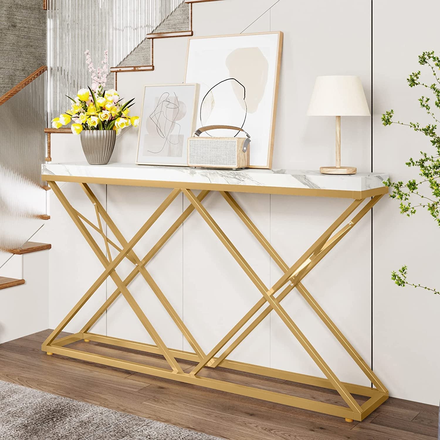 X Model Luxury Console Living Room Table Decor