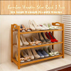 Premium Wooden Shoe Rack 3,4,5 Layers