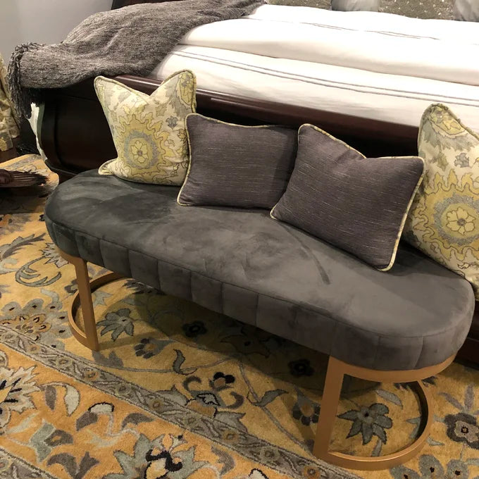 Luxury 3 Seater Bedroom Steel Stool