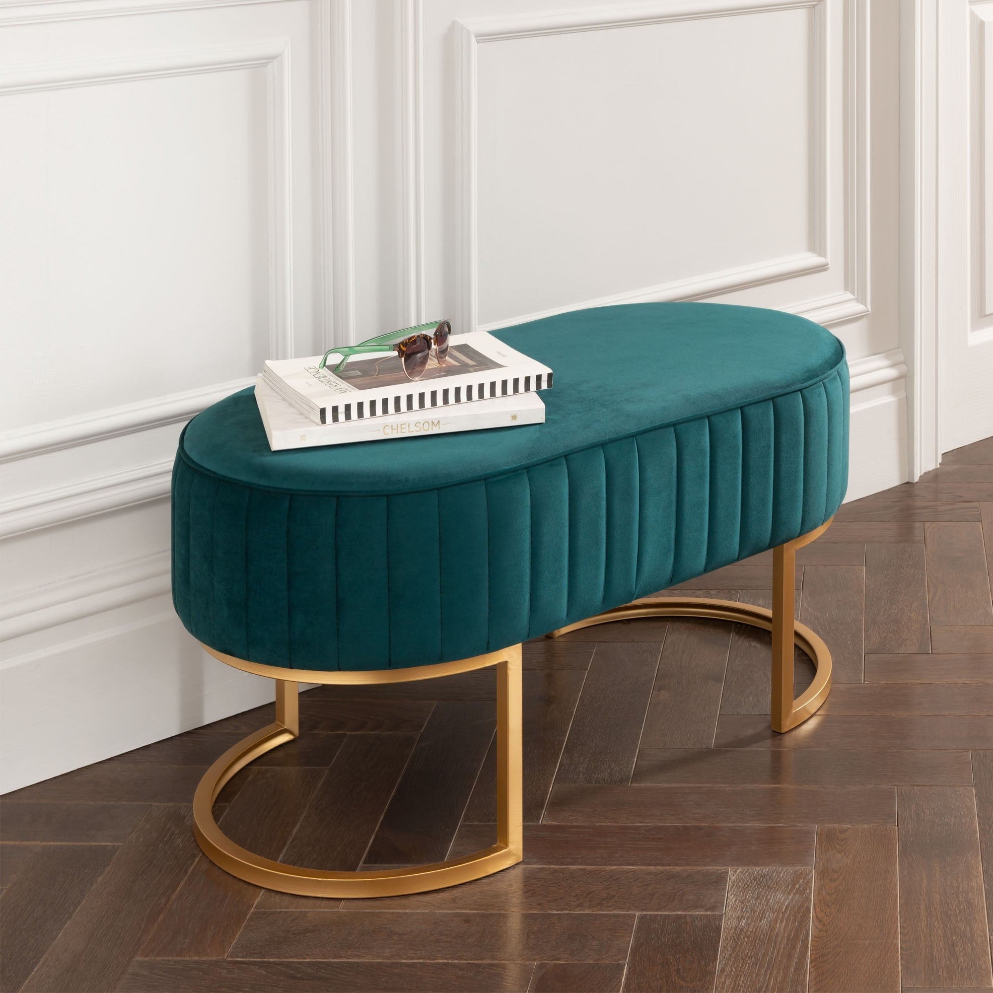 Luxury 3 Seater Bedroom Steel Stool