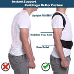 Back Pain Relief Posture Corrector Belt – Adjustable Back Support for Men & Women