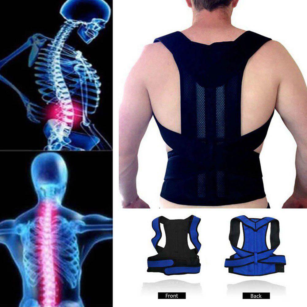 Back Pain Relief Posture Corrector Belt – Adjustable Back Support for Men & Women