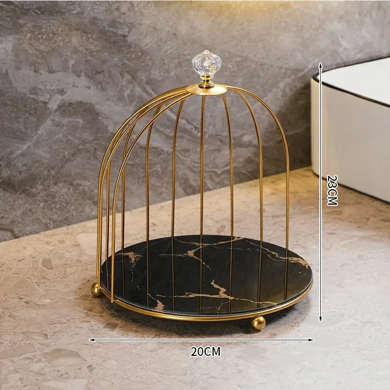 Iron Bird Cage Rack for Lipstick Perfume & Cosmetics