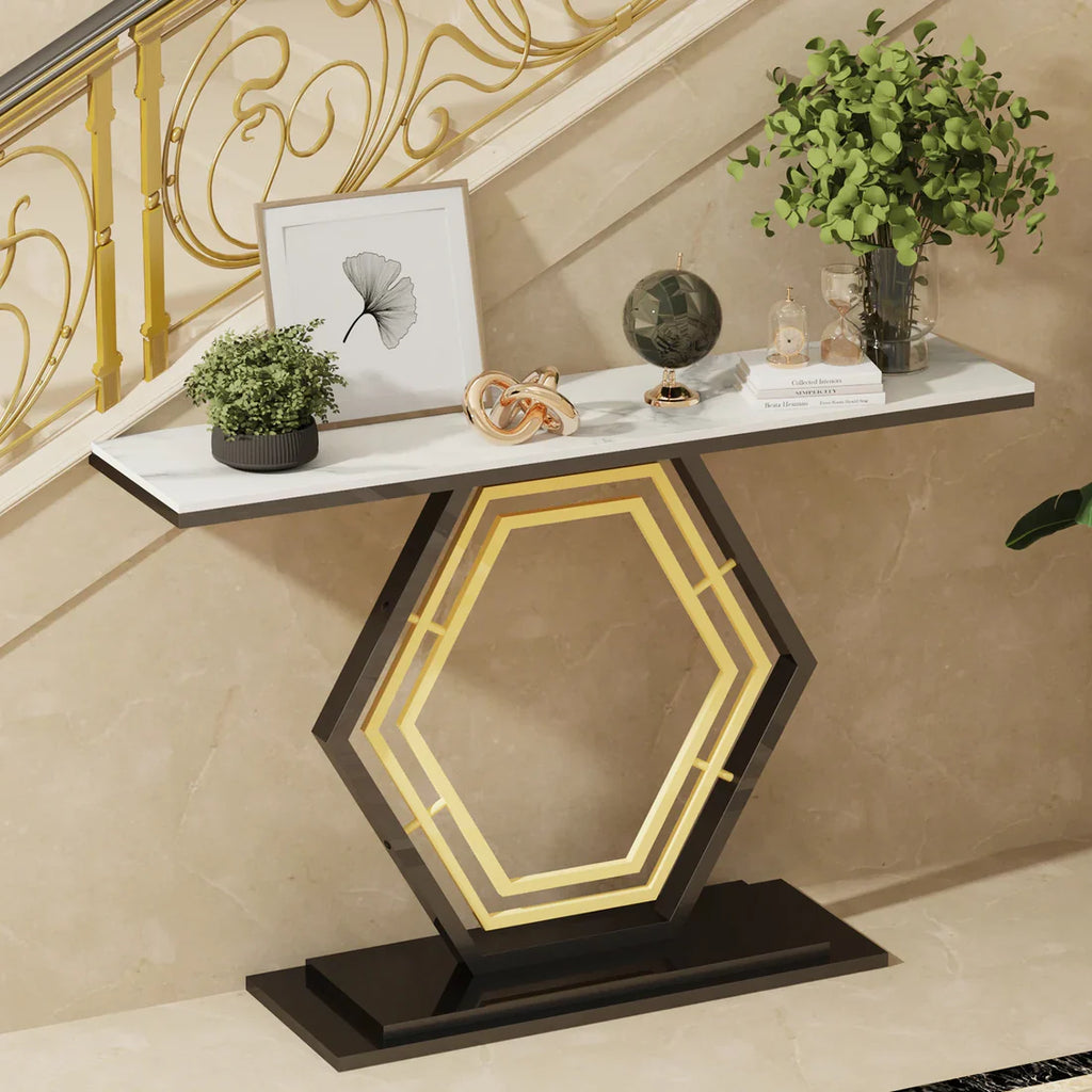 Modern Console Table, Narrow Hallway Tables for Entryway