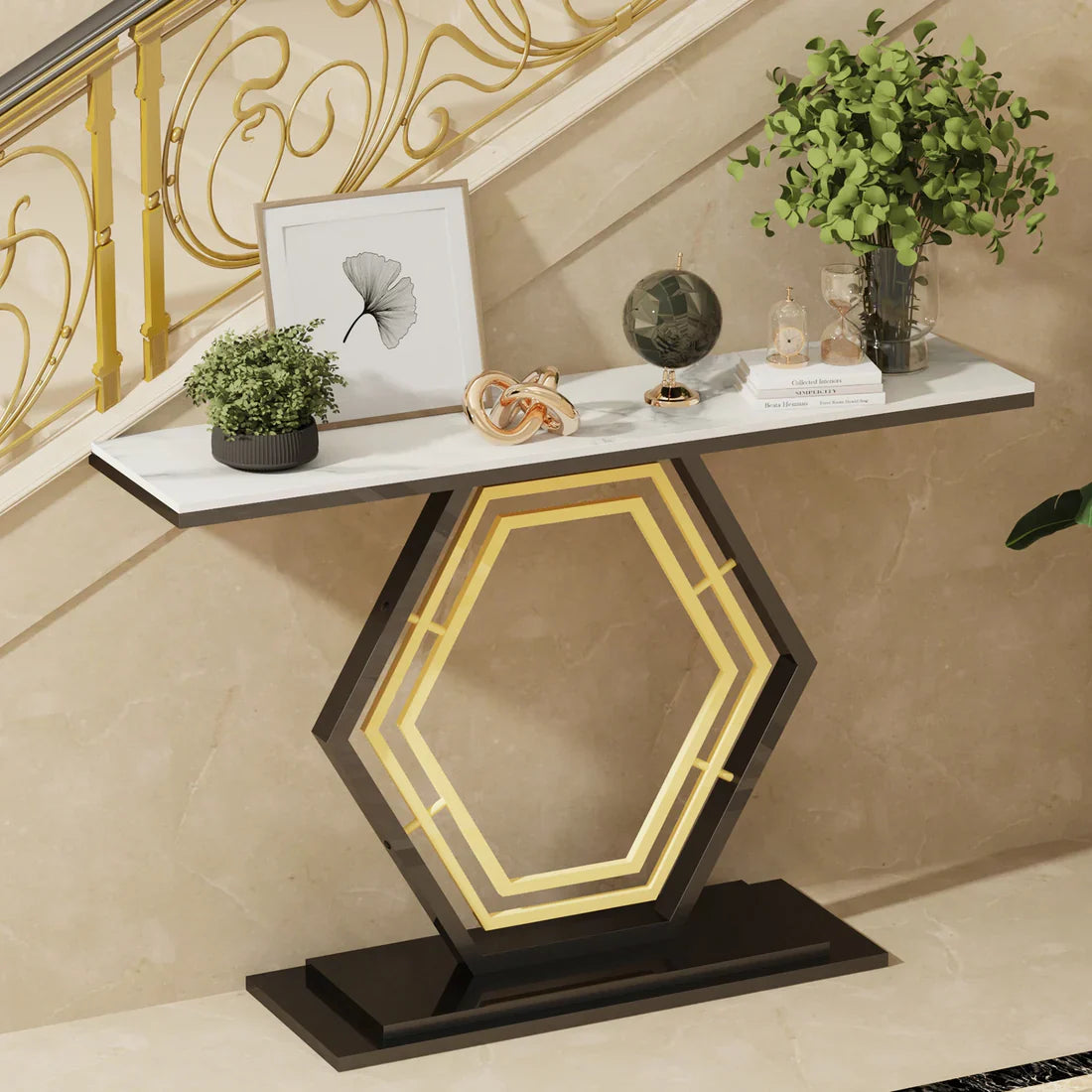 Modern Console Table, Narrow Hallway Tables for Entryway